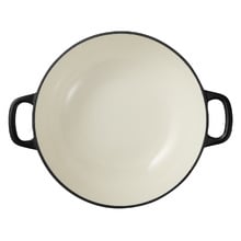 Black Cast Iron Round Casserole